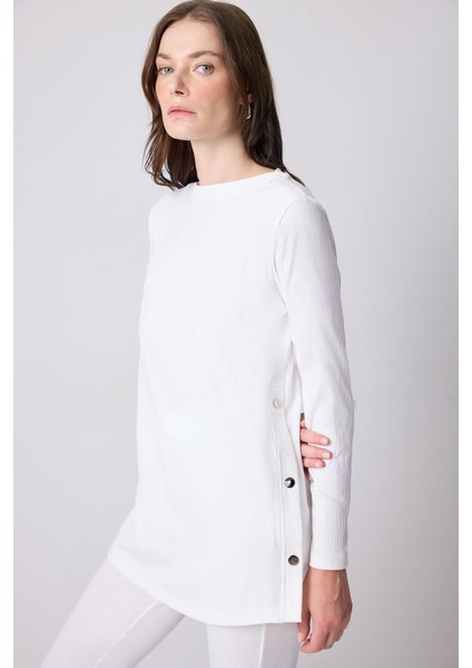 Fitilli Örme Tunik Pantolon Takım