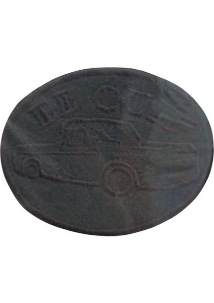 Aplike Ütü Ile Yapışan Yuvarlak Araba Iı Iı Arma 3 cm