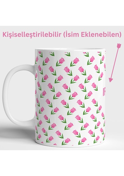 Adını Fısıldayan Lale – Kişiselleştirilebilir 330 ml Porselen Kupa Bardak fiyatları