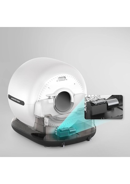 CB002 Kameralı Akıllı Otomatik Kedi Tuvaleti, App ile Uzaktan Kontrol, 72LT Hazne, 7lt Çöp Haznesi