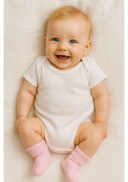 Organik Pamuk Unisex 5'li Kutulu Premium Yeni Doğan Bebek Çorabı fiyatları