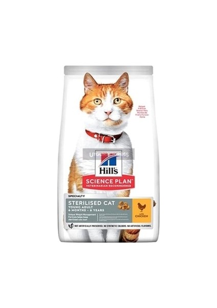Young Adult Sterilised Tavuklu Kısırlaştırılmış Yetişkin Kedi Maması 1,5 kg ( Açık )