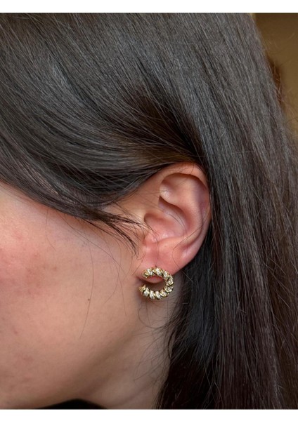 Xupıng Çelik Kararmaz Gold Küpe fiyatları