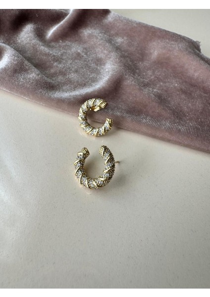 Xupıng Çelik Kararmaz Gold Küpe modelleri