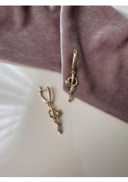 Xupıng Çelik Kararmaz Gold Küpe modelleri