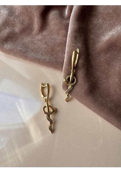 Xupıng Çelik Kararmaz Gold Küpe indirimleri