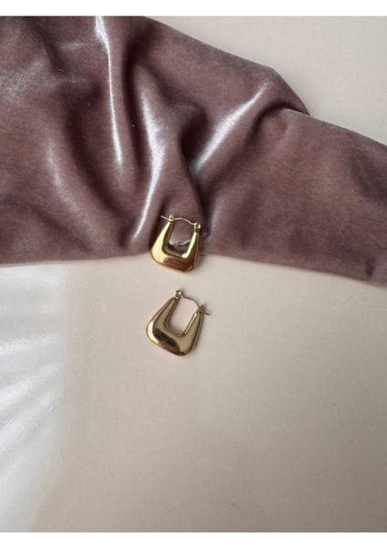 Xupıng Çelik Kararmaz Gold Küpe modelleri