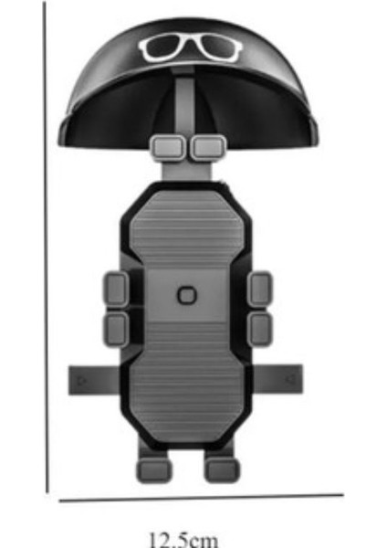 Bisiklet Montajlı Telefon Tutucu Bisiklet Telefon Standı Koruyucu Kapaklı Dış Mekan Kullanımı Için Sağlam Malzeme