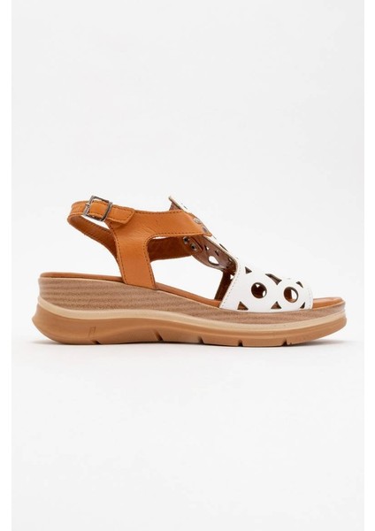 Kadın Hakiki Deri Bantlı Sandalet 6327 fırsatları