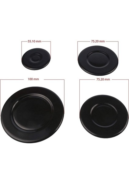 Esco Başlık Şapka 4 Lü , Esco Set Üstü Ocak Gözü Bek Başlık Ocak Bek Şapka