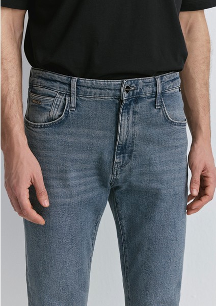 Milan Mavi Black Puslu Koyu Mavi-Gri Jean Pantolon 0081089341