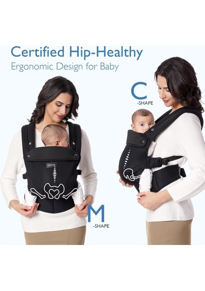 File Bebek Taşıyıcı, Nefes Alabilen, Ergonomik, Bel Destekli, 3-20 kg fırsatları
