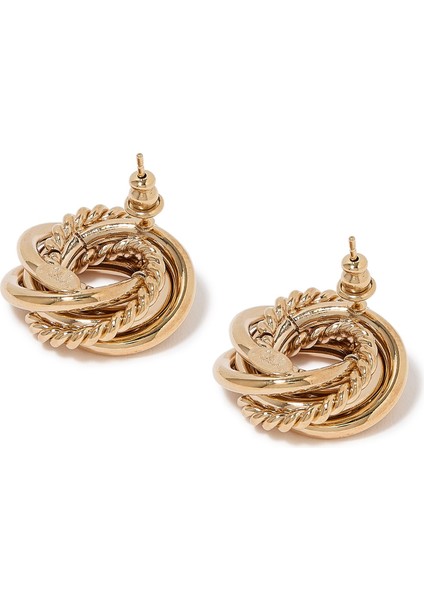 Şık Gold Kaplama Küpe