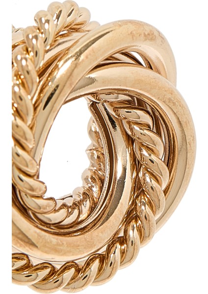 Şık Gold Kaplama Küpe
