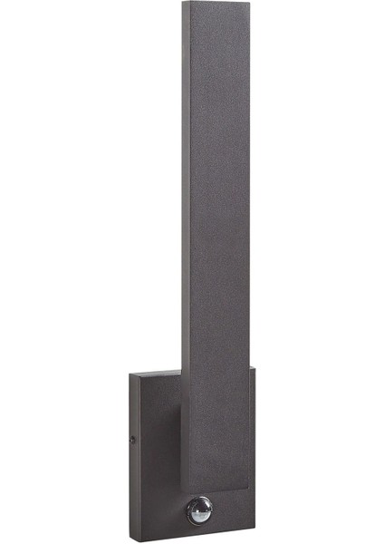 Siyah LED Dış Mekan Duvar Apliği, Hareket Sensörlü, Modern ve IP44 Korumalı