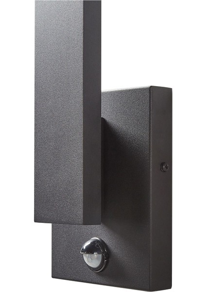 Siyah LED Dış Mekan Duvar Apliği, Hareket Sensörlü, Modern ve IP44 Korumalı modelleri