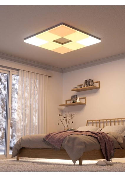 Skylight Başlangıç Seti,3 LED Rgbcw Akıllı Tavan Aydınlatması, 16 Milyon Renk, fiyatları
