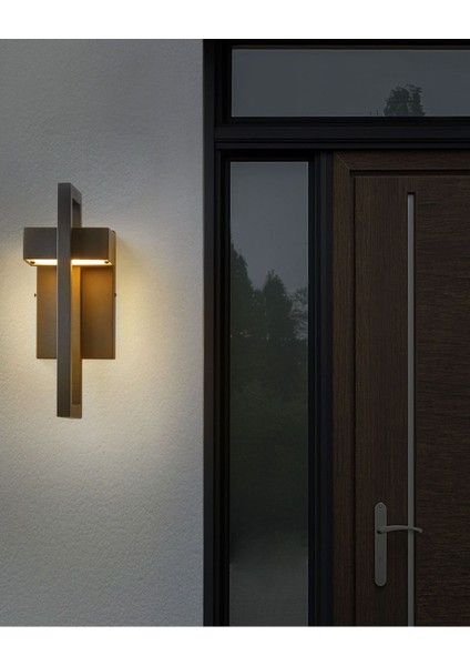 Siyah Dış Mekan LED Duvar Lambası, Modern ve Dayanıklı fırsatları