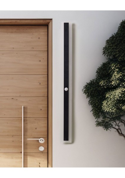 Siyah LED Dış Mekan Duvar Lambası, Hareket Sensörlü, Modern ve Suya Dayanıklı fiyatları