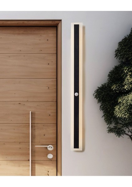 Siyah LED Dış Mekan Duvar Lambası, Hareket Sensörlü, Modern ve Suya Dayanıklı modelleri
