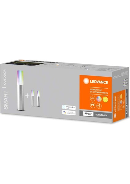 Akıllı Rgb LED Bahçe Lambası 3'lü Set, Wifi, Alexa & Google Uyumlu, Dış Mekan Işığı