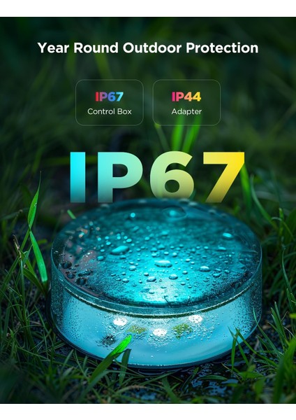 15M Akıllı Dış Mekan Zemin Lambası Rgbıc, IP67, Müzik Senkron, Uygulama Kontrollü fırsatları