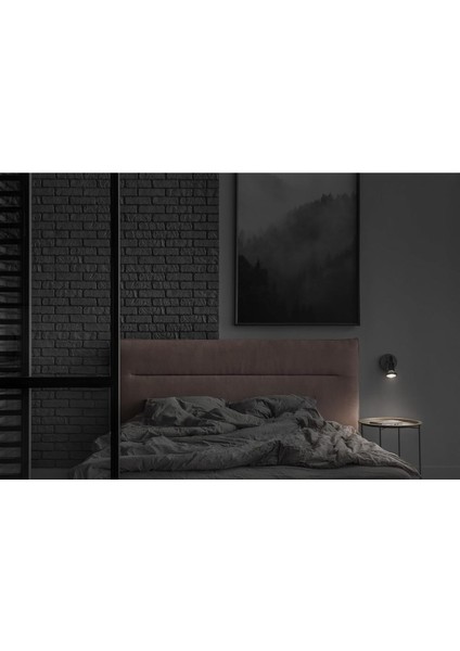 LED Spot GU10 1X3.4W, 230 Lm, 2700K, Siyah, Ayarlanabilir Tavan Lambası