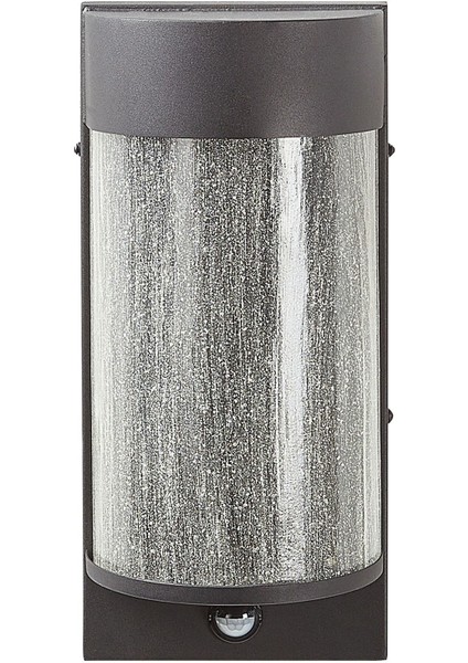 Siyah Dış Mekan LED Duvar Lambası, Hareket Sensörlü