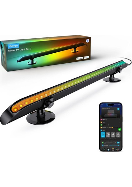 Rgbıc Tv LED Işık Barı 31” Tv Arka Aydınlatma, Alexa Uyumlu, Müzik Senkron, 35+ Sahne