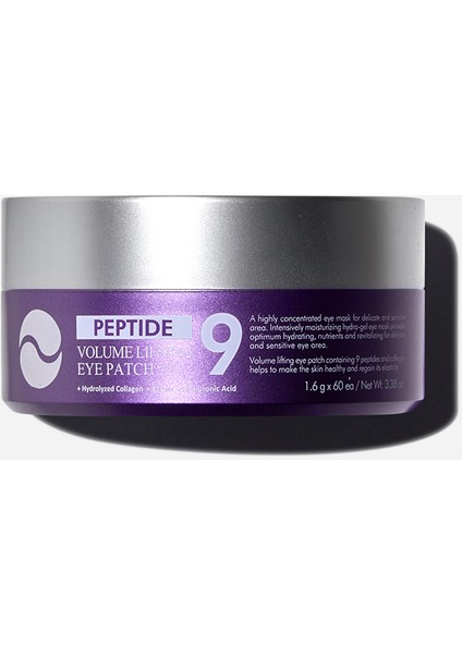 Medıpeel Peptide 9 Volume Lifting Eye Patch Pro 60 Adet Peptit Içeren Hidrojel Lifting Göz Bandı