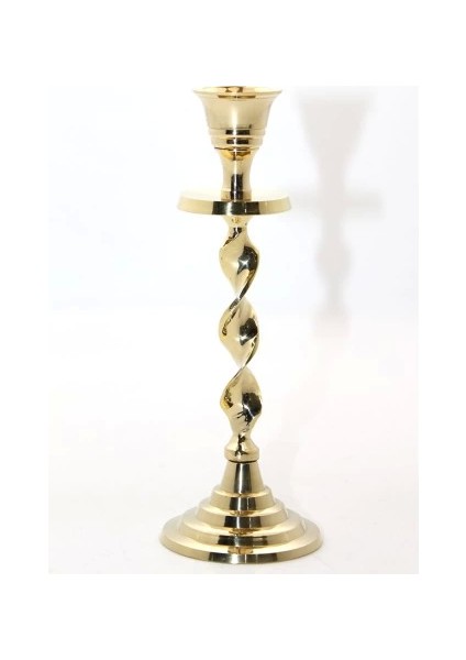 Tekli Pirinç Şamdan Model 2