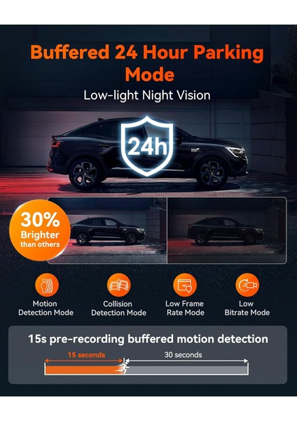 S1 Pro 2.7k Çift Dash Kamera, 5g Wifi, Starvıs 2 Gece Görüşü
