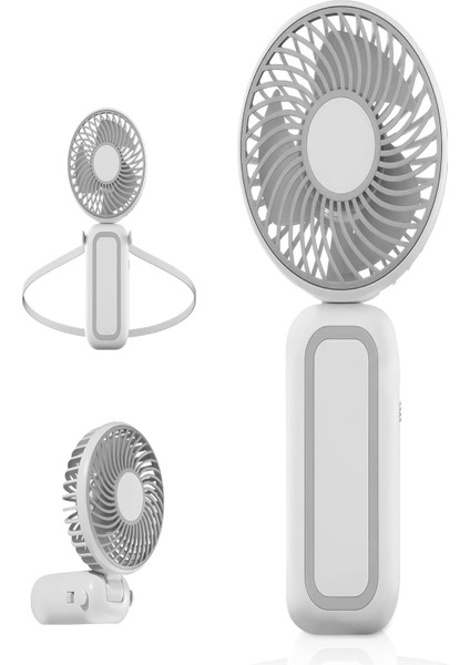 Mini Fan Çok Fonksiyonlu Katlanır Boyun Askılıklı Taşınabilir Masaüstü USB Fan Vantilatör