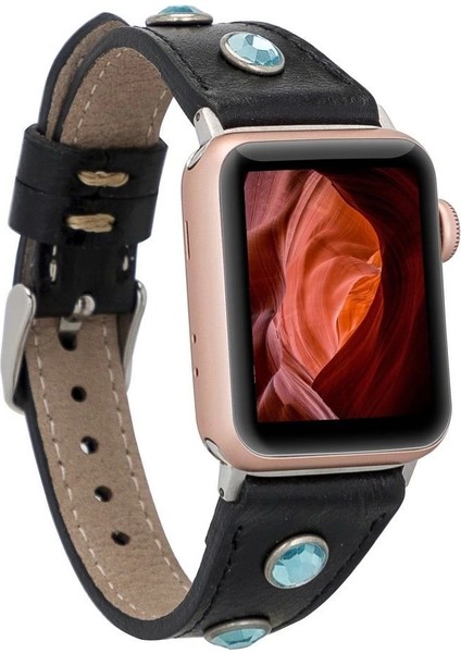 Apple Watch Uyumlu Deri Kordon 38-40-41MM Slim Tr Rst1
