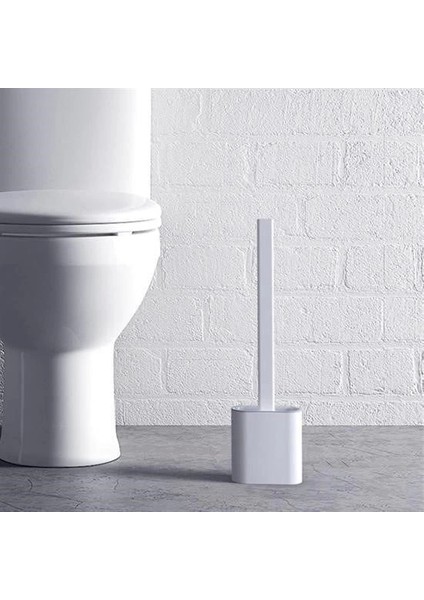 Duvara Monte Edilebilir Kapaklı Askılı Klozet Yumuşak Silikon Başlıklı Tuvalet Fırçası Seti modelleri