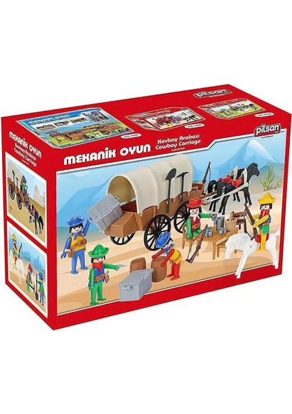 04 003 Mini Mekanik Seri 3 Kovboy Arabası -Pilsan Oyuncak