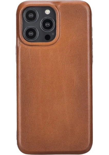 Apple iPhone 14 Pro Max Uyumlu Deri Arka Kapak Rock RST2E