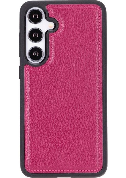 Samsung Galaxy S24 Uyumlu Deri Arka Kapak Gül Kurusu