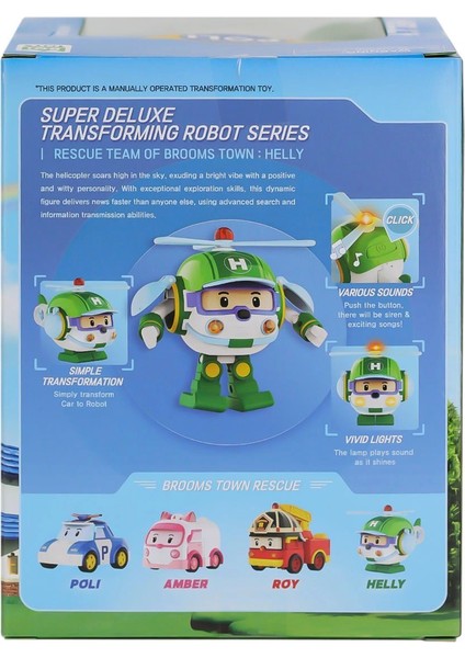 Polı MRT-688 Sesli ve Işıklı Robocar Poli Büyük Transforming Robot Helly -Necotoys fırsatları