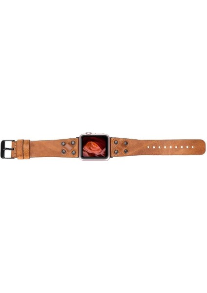 Apple Watch Uyumlu Deri Kordon Cross 42-44-45MM Bt V18