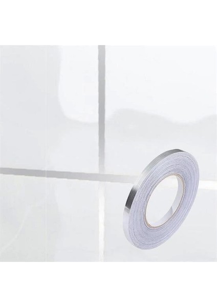 50 Metre Fayans Arası Şerit Dekoratif Yapışkan Renkli Dekor Su Geçirmez Sızdırmaz Gümüş Bant fiyatları