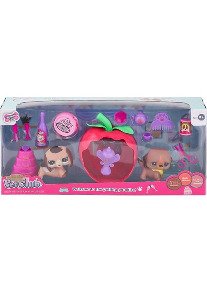 KZL-CL2104 1-2 Elmalı Pet Star Pasta Aksesuarlı - 1 Adet Stokta Olan Gönderilir