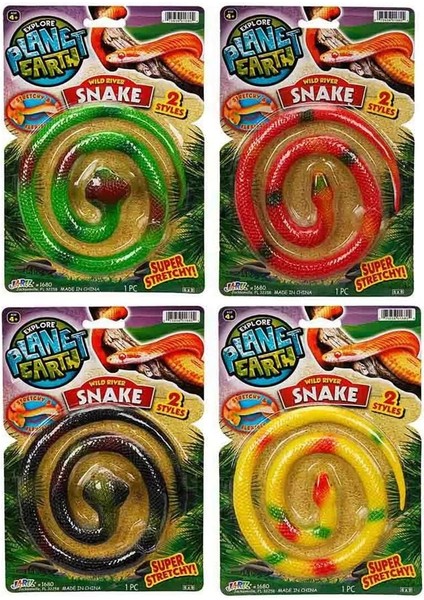 Jaru Planet Earth Streç Esnek Yılan -1 Adet Stokta Olan Gönderilir