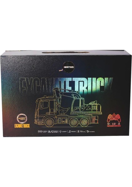 HJ8001-2 Kumandalı Metal Excavate Truck