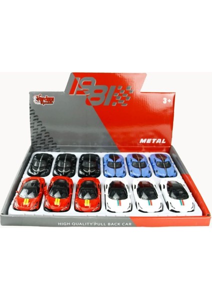 WK-6643-06S Çb 1:43 Şeritli Spor Araba -Vrd