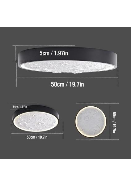 Duvar Lambası,kısılabilir Ay Işığı, LED Duvar Lambası, 3000K-6500K Renk Sıcaklığı Ayarlanabilir