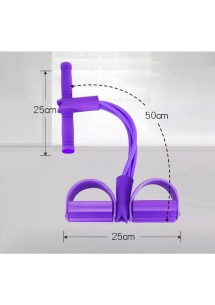 Body Trimmer Mekik Çekme Aleti - Evde Lastikli Egzersiz ve Karın Kası Geliştirici Spor Lastiği