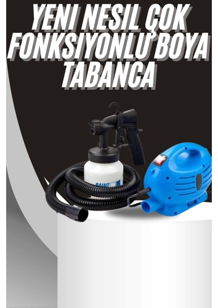 Boya Tabancası Paint Zoom Yeni Nesil Çok Fonksiyonlu Püskürtücü Elektrikli Sprey Tabanca Seti