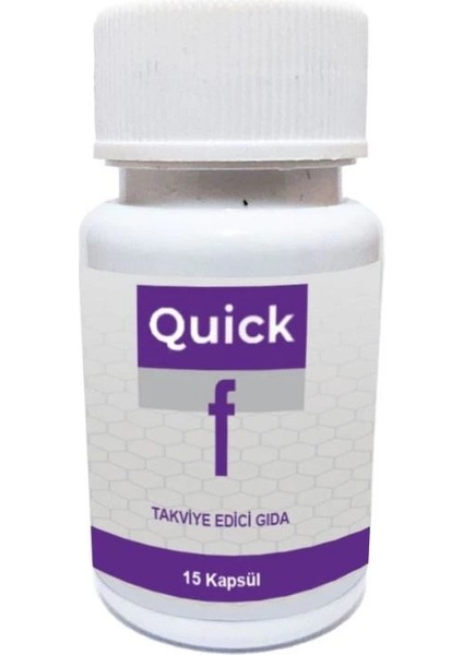 Quick F15 Incelmenize Zayıflamanıza Diyet Takviyesi 15'li x 1 Adet Çörek Yağı ile