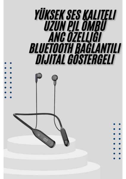 Kablolu Kulak Içi Bluetooth Kulaklık 60 Saat Anc Özellikli Boyun Bantlı fiyatları
